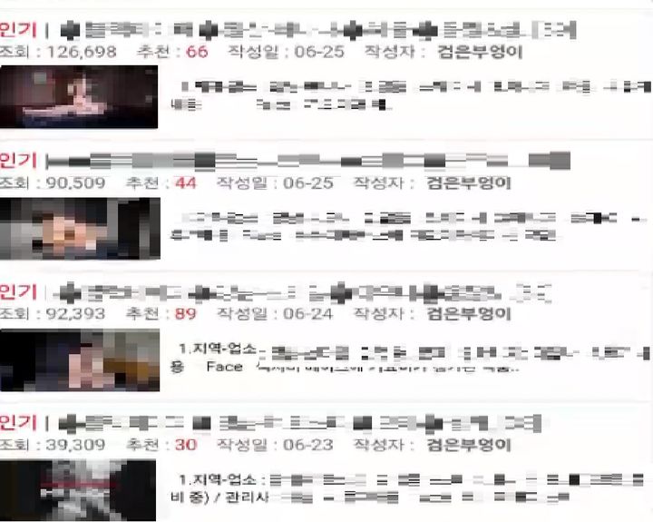 검은부엉이가 올린 성매매업소 홍보물.(사진=경기남부경찰청 제공) *재판매 및 DB 금지