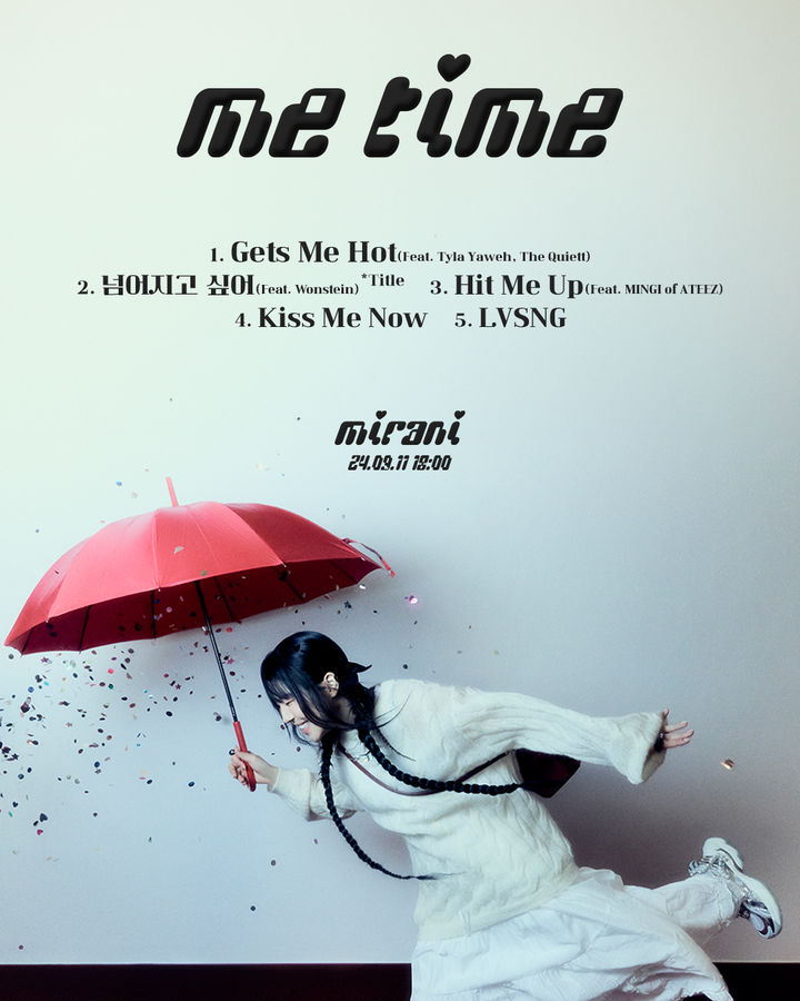 [서울=뉴시스] 래퍼 미란이가 11일 새 EP '미 타임'을 발매한다. (사진=AT AREA(앳에어리어) 제공) 2024.09.09. photo@newsis.com *재판매 및 DB 금지