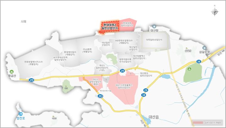 [서산=뉴시스] 현대대죽2 일반산업단지 위치도. (사진=서산시 제공) 2024.09.10. *재판매 및 DB 금지