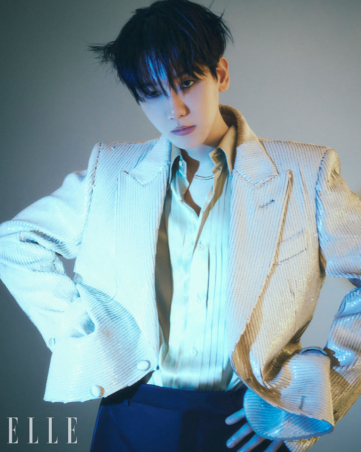 [서울=뉴시스] 백현. (사진=엘르 제공) 2024.09.10. photo@newsis.com *재판매 및 DB 금지
