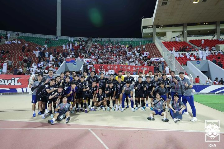 [서울=뉴시스] 홍명보 감독이 이끄는 한국 남자 축구 국가대표팀. (사진=대한축구협회 제공) *재판매 및 DB 금지