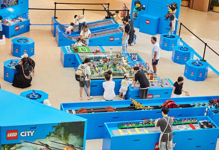 스타필드 안성에 마련된 'LEGO CITY : 레고 시티 세상에서 무선조종 체험하기' 팝업스토어 전경.(사진=신세계프라퍼티 제공) *재판매 및 DB 금지