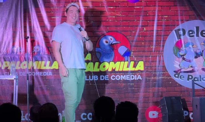 개그맨 김병선은 지난 14일 자신의 유튜브 채널 '코미꼬'에 멕시코에서 30분짜리 스탠드업 코미디 무대에 오른 모습을 담은 영상을 공개했다.(사진 : 유튜브 채널 코미꼬 영상 캡처) 2024.9.19. *재판매 및 DB 금지