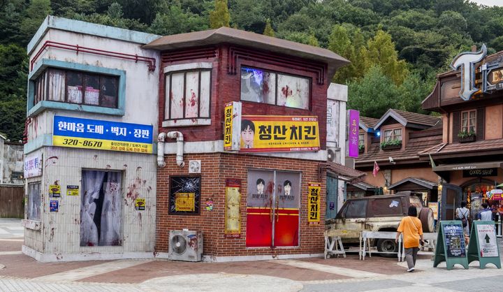 에버랜드 블러드시티 '지금 우리 학교는' 테마존.(사진=삼성물산 리조트 부문 제공) *재판매 및 DB 금지