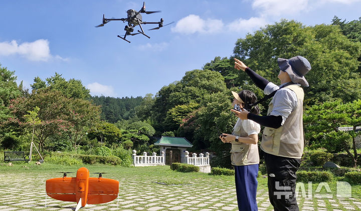 [광주=뉴시스] 광주시 행정 드론 적극활용. (사진=광주시청 제공). photo@newsis.com *재판매 및 DB 금지