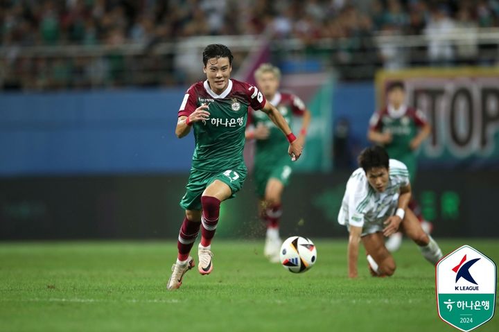 [서울=뉴시스] 프로축구 K리그1 대전하나시티즌의 최건주. (사진=한국프로축구연맹 제공) *재판매 및 DB 금지