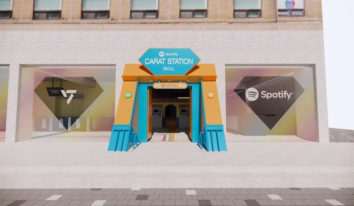 [서울=뉴시스] 세븐틴 X 스포티파이 캐럿 스테이션 서울. (사진 = 스포티파이 제공) 2024.09.27. photo@newsis.com *재판매 및 DB 금지