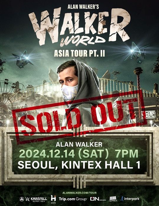 [서울=뉴시스] 앨런 워커 워커월드 : 아시아 투어 파트 투 인 서울(Alan Walker’s Walkerworld: Asia Tour Pt.II in Seoul) 포스터. (사진=오엔기획, KreatellSuperAsia 제공) 2024.09.27 photo@newsis.com *재판매 및 DB 금지