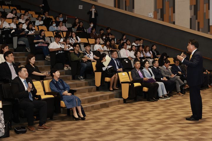 지난 26일 태국 치앙마이 대학교에서 열린 충북 K-유학생 설명회 모습.  *재판매 및 DB 금지