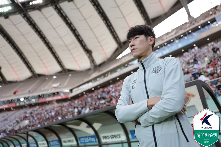 [서울=뉴시스] 프로축구 K리그1 수원FC의 김은중 감독. (사진=한국프로축구연맹 제공) *재판매 및 DB 금지