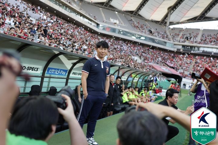 [서울=뉴시스] 프로축구 K리그1 FC서울의 김기동 감독. (사진=한국프로축구연맹 제공) *재판매 및 DB 금지