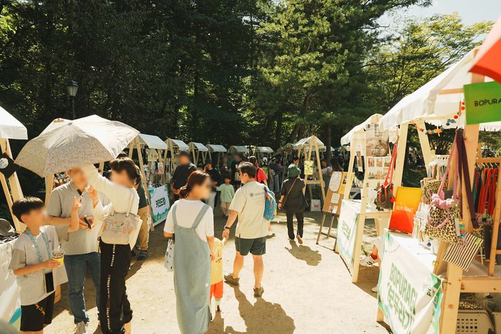 광릉숲 축제장에 설치된 부스들. (사진=남양주시 제공) *재판매 및 DB 금지 *재판매 및 DB 금지