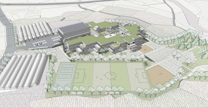 [제주=뉴시스] (가칭) 서부중학교 설계 공모 당선작 이미지. (사진=제주도교육청 제공) 2025.07.01. photo@newsis.com *재판매 및 DB 금지