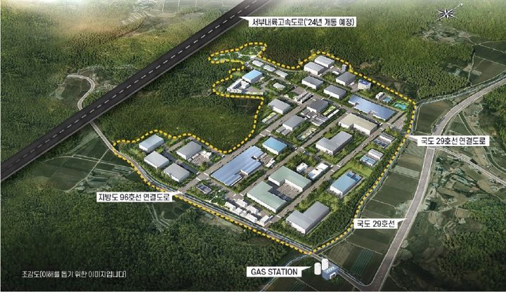 [청양=뉴시스] 충남 청양 일반산업단지 조감도. *재판매 및 DB 금지