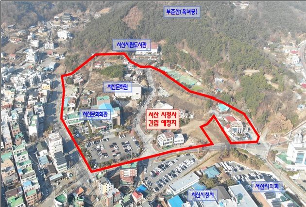 [서산=뉴시스] 서산 신청사 건립 예정지. (사진=서산시 제공) 2024.10.08. *재판매 및 DB 금지