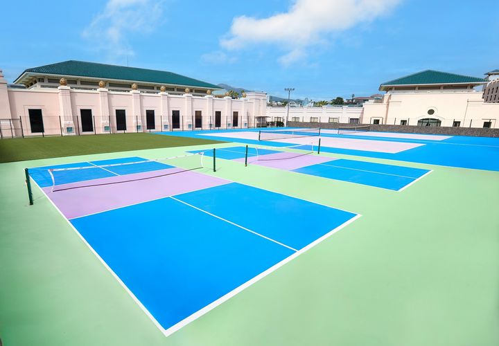 롯데호텔 제주 피클볼 전용 코트 모습.(사진=롯데호텔앤리조트 제공) *재판매 및 DB 금지