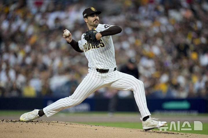 [로스앤젤레스=AP/뉴시스] 메이저리그(MLB) 샌디에이고 파드리스의 딜런 시즈. 2024.10.10