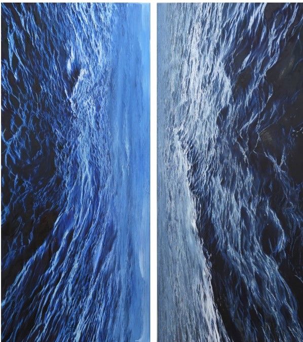 김25, Cast a spell, 2024, Oil on canvas, 188 × 82.3 cm (each)  *재판매 및 DB 금지