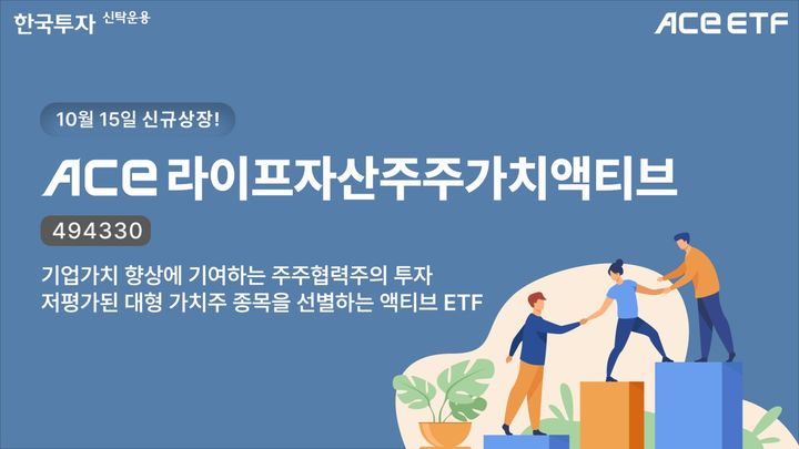 주주제안 하는 가치주 ETF 출시…한투운용-라이프 협업