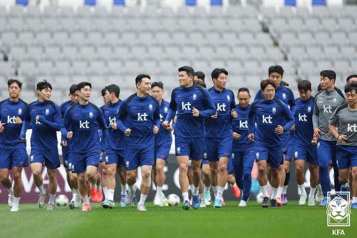 [서울=뉴시스] 홍명보 감독이 이끄는 한국 축구대표팀. (사진=대한축구협회 제공) *재판매 및 DB 금지