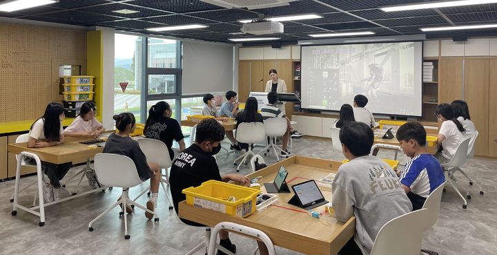 [안동=뉴시스] 발명체험교육관 교육 활동. (사진=경북교육청 제공) 2024.10.16 *재판매 및 DB 금지