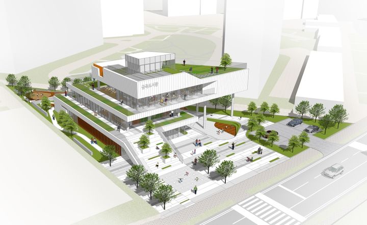 [수원=뉴시스] 금곡동 공공도서관 조감도. (사진=수원시 제공) 2024.10.17. photo@newsis.com *재판매 및 DB 금지