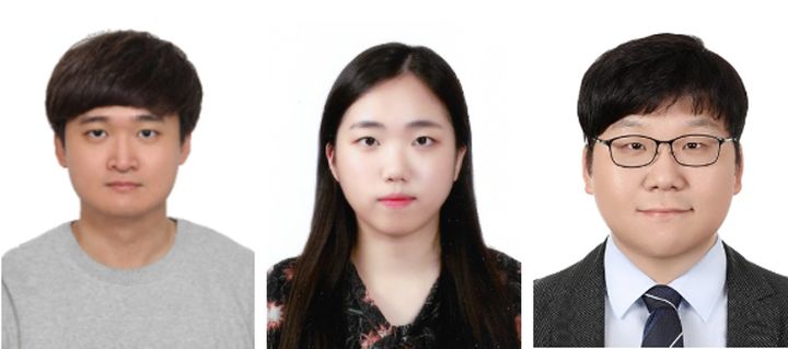 왼쪽부터 이서구 박사과정생, 함민정 석·박사통합과정생, 위정재 유기나노공학과 교수 (사진=한양대 제공) *재판매 및 DB 금지