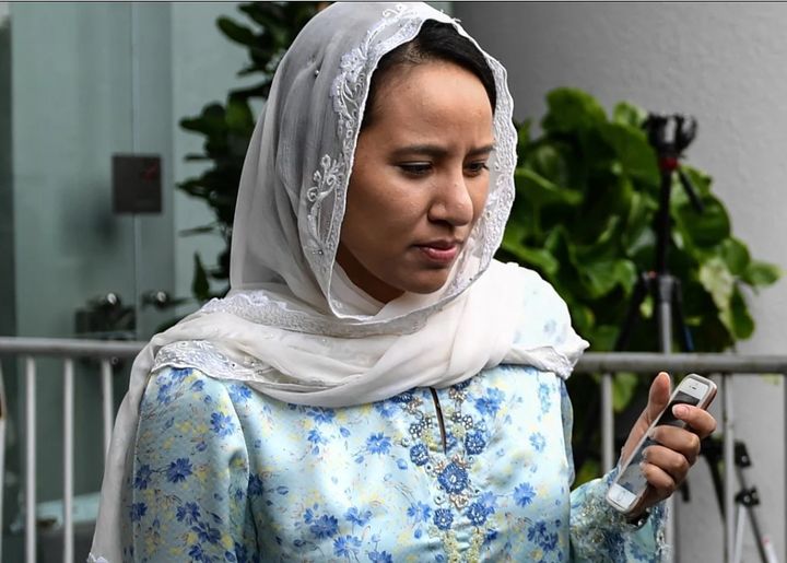 나집 라작 전 총리의 딸 누리아나 나즈와 나집(출처 SCMP 캡처) 2024.10.17. *재판매 및 DB 금지