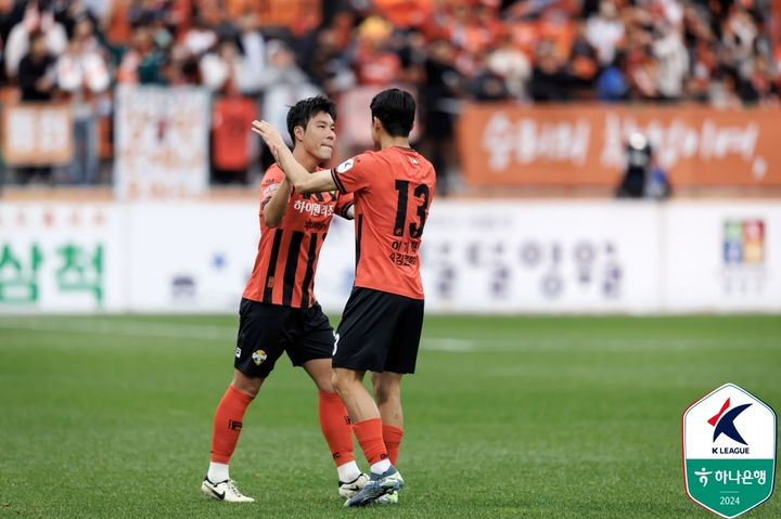 [서울=뉴시스]K리그1 강원, 서울에 1-0 승리. (사진=프로축구연맹 제공)