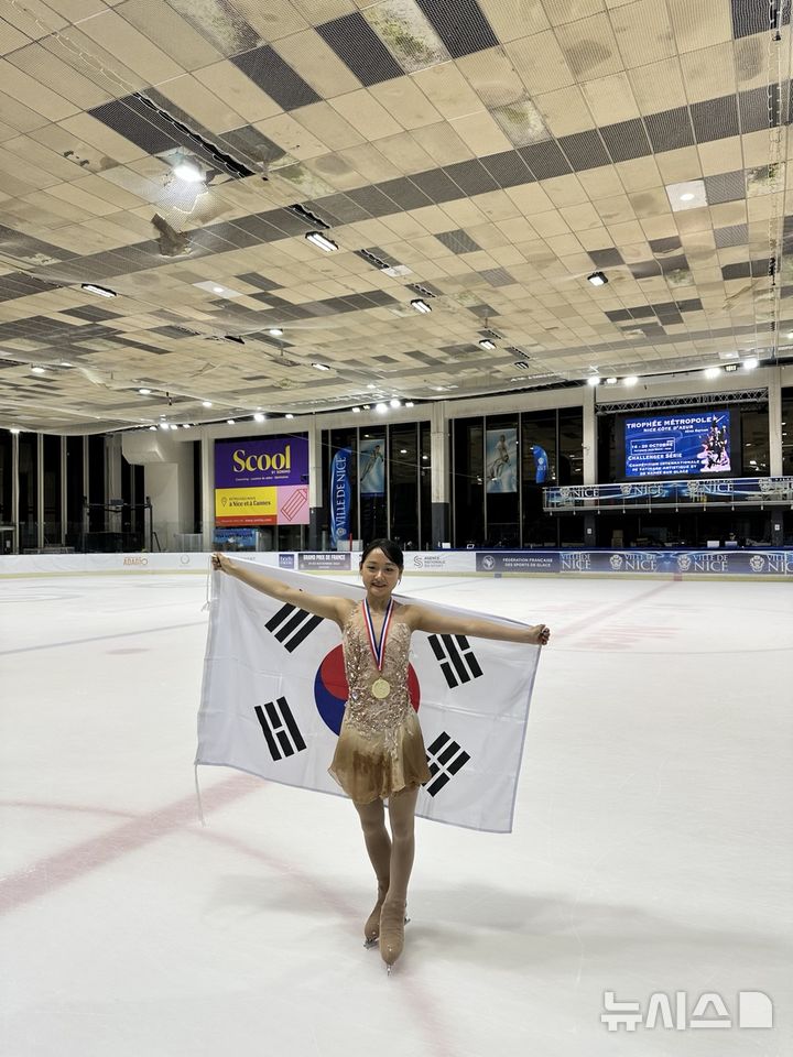 [서울=뉴시스]피겨 김채연, ISU 챌린지 시리즈 우승. (사진=올댓스포츠 제공)