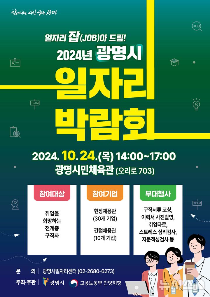 [광명=뉴시스] 2024 광명시 일자리박람회 디지털 홍보자료(사진=광명시 제공)2024.10.21.photo@newsis.com