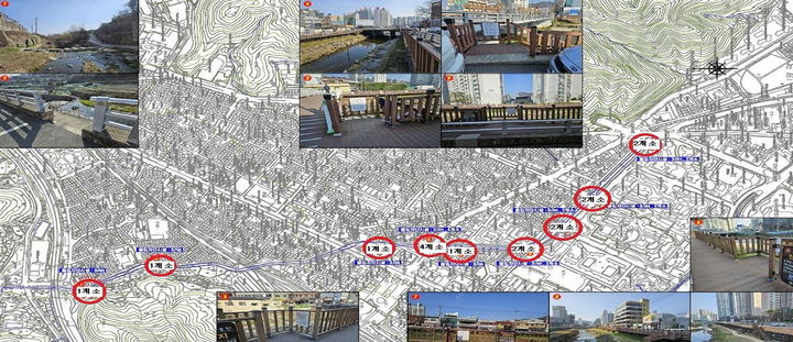 [창원=뉴시스] 강경국 기자 = 경남 창원시 마산회원구 양덕2동 산호천 산책로 재난 안내방송시스템 구축 예정지. (사진=창원시청 제공). 2024.10.22. photo@newsis.com *재판매 및 DB 금지