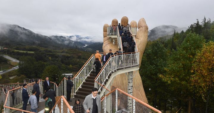 [거창=뉴시스] 거창군청 거창 산림레포츠파크 준공식 *재판매 및 DB 금지 *재판매 및 DB 금지