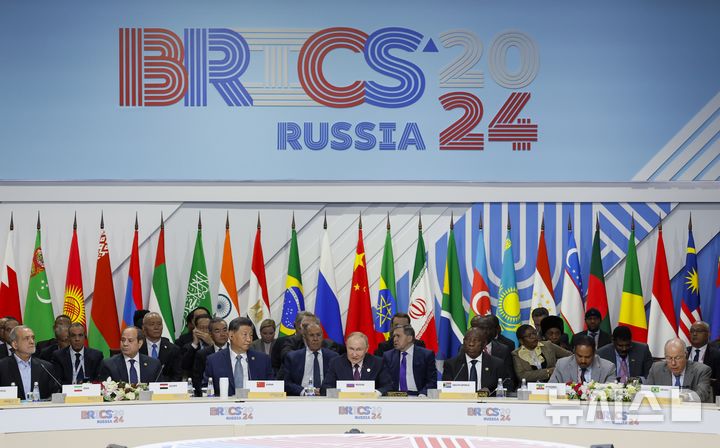 [카잔=AP/뉴시스]지난해 10월24일 러시아 카잔에서 열린 브릭스(BRICS) 정상회의 자료사진. 2025.01.07