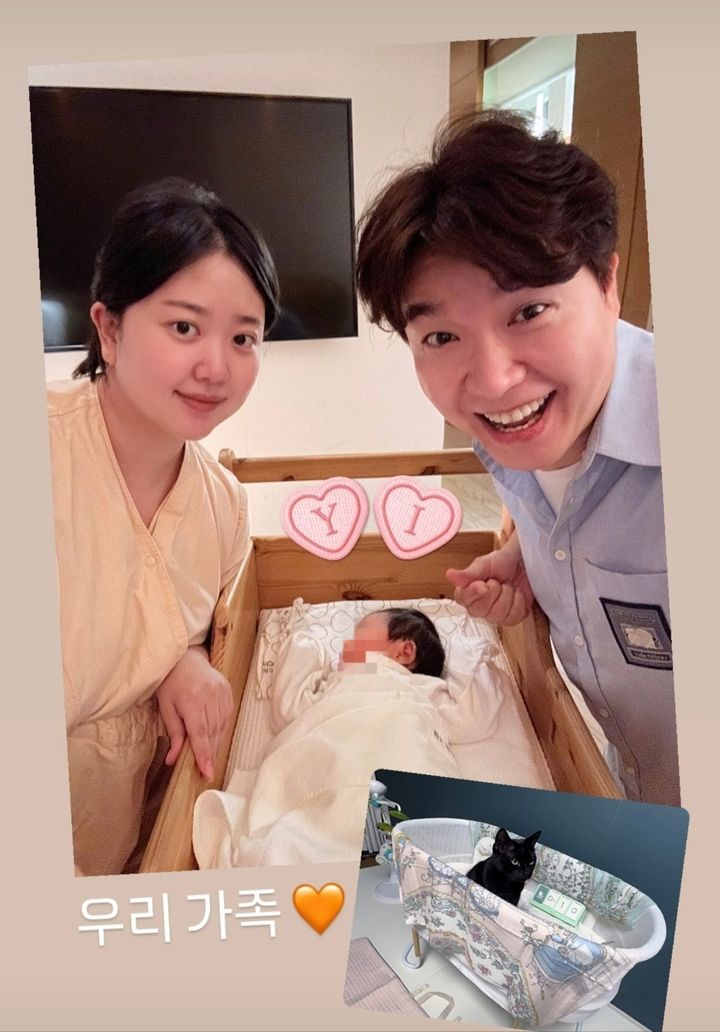 박수홍♥김다예 딸, 폭풍성장…생후 10일인데 머리숱 풍성