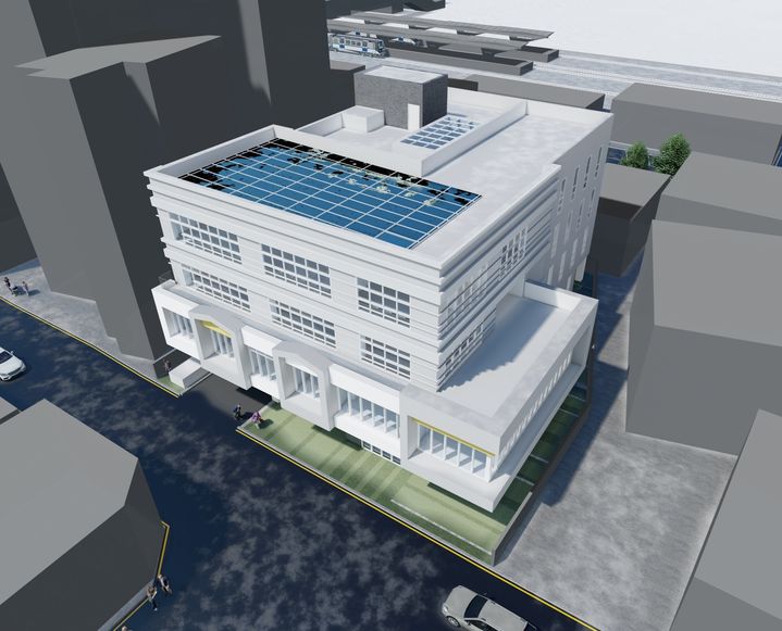 [수원=뉴시스] 군포시 당동 '상생드림플라자' 조감도. (사진=경기도 제공) *재판매 및 DB 금지