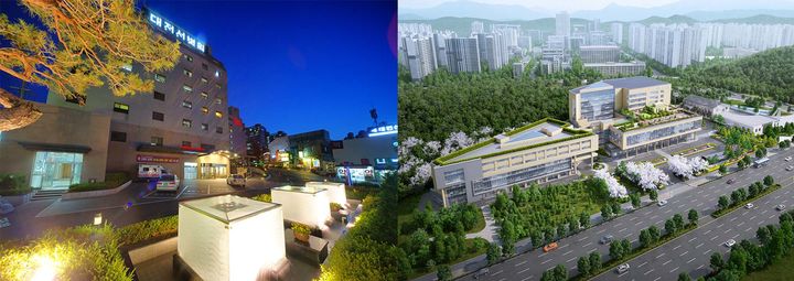 대전선병원과 유성선병원 전경 *재판매 및 DB 금지