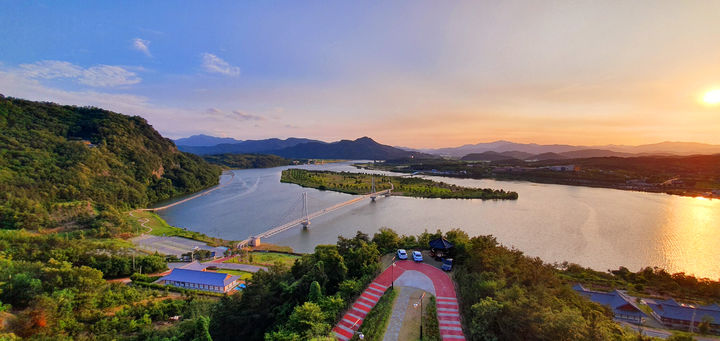 [안동=뉴시스] 상주 경천섬. (사진=경북도 제공) 2024.10.31 *재판매 및 DB 금지