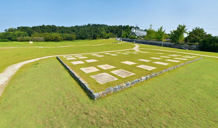 [부여=뉴시스] 충남 부여 관북리 유적과 부소산성. (사진= 부여군 제공) *재판매 및 DB 금지