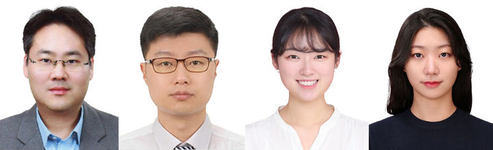 [울산=뉴시스] 울산대학교 의과대학 연구팀. 왼쪽부터 이창환·진준오 교수와 박사과정 류다영·박해빈씨. (사진=울산대 제공) 2024.11.04. photo@newsis.com *재판매 및 DB 금지