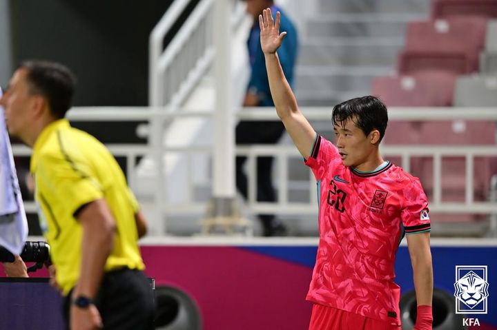 [서울=뉴시스] 홍명보 감독이 이끄는 축구대표팀에 발탁된 이태석. (사진=대한축구협회 제공) *재판매 및 DB 금지