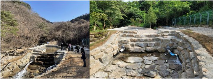 11월 과학기술인상 수상자로 선정된 정일문 한국건설기술연구원 수자원하천연구본부 박사가 개발한 '바이패스형 샌드댐'의 모습. (사진=과학기술정보통신부 제공) *재판매 및 DB 금지