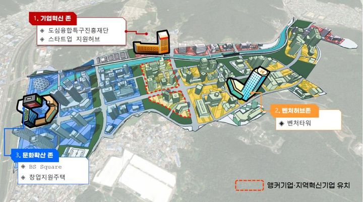 [부산=뉴시스] 부산도심융합특구 개발계획안 (그림=부산시 제공) 2024.11.08. photo@newsis.com *재판매 및 DB 금지