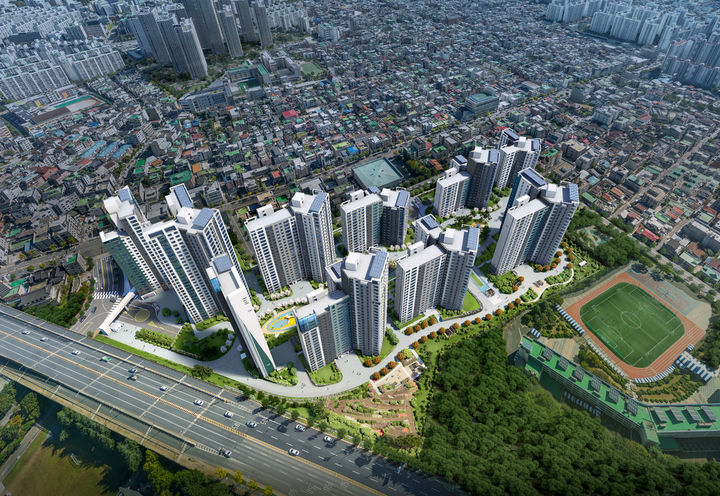 [대전=뉴시스] 둔산 엘리프 더센트럴 조감도. (사진=계룡건설 제공) 2024.11.08. photo@newsis.com&nbsp; *재판매 및 DB 금지