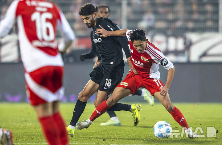 [베를린=AP/뉴시스] 독일 프로축구 분데스리가 우니온 베를린의 정우영. 2024.11.08.