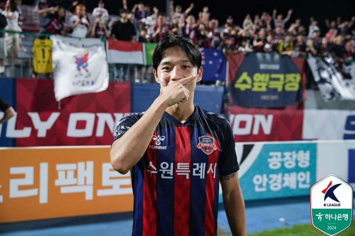 [서울=뉴시스] 프로축구 K리그1 수원FC 정승원. (사진=한국프로축구연맹 제공) *재판매 및 DB 금지