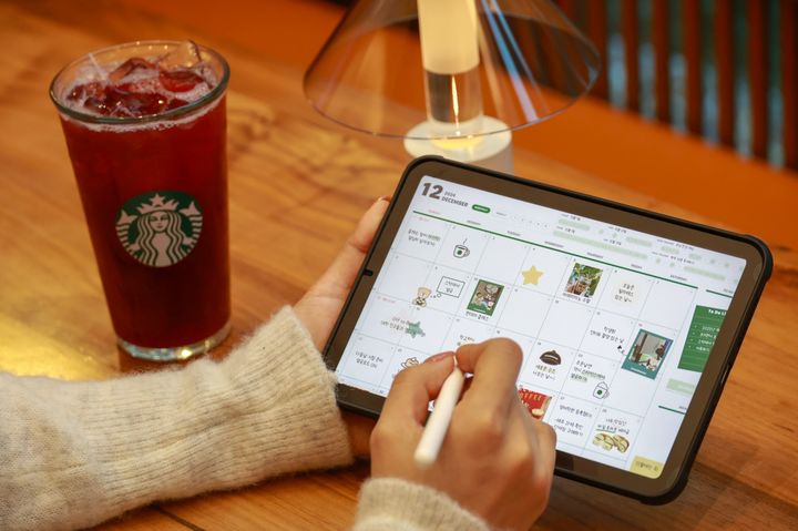 스타벅스 디지털 플래너 모습.(사진=스타벅스 코리아 제공) *재판매 및 DB 금지