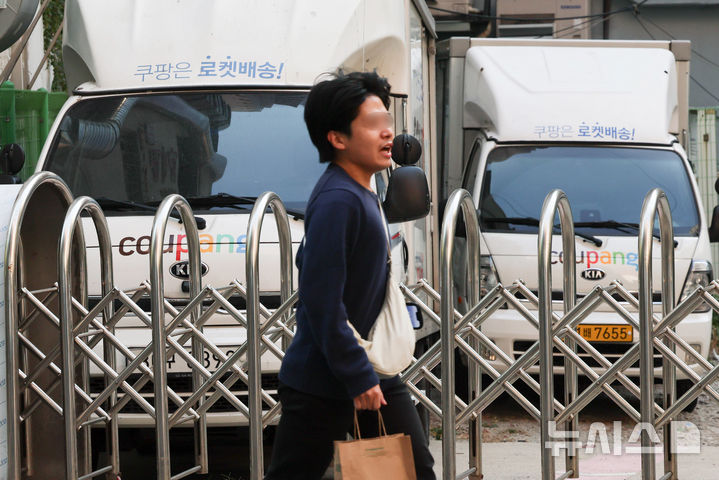 [서울=뉴시스] 김근수 기자 = 지난해 11월11일 서울 시내의 배달 플랫폼 업체 파량이 주차되어 있다.&nbsp; 2024.11.11. ks@newsis.com