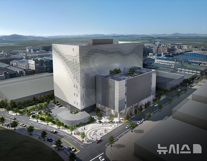 [서울=뉴시스] 안산 글로벌 클라우드 센터 조감도. 