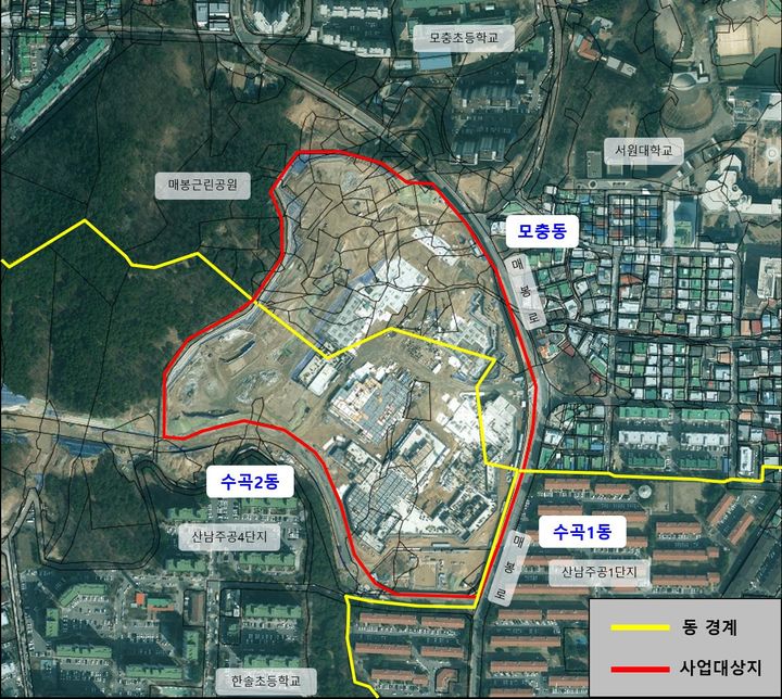 [청주=뉴시스] 충북 청주시 서원구 매봉근린공원 위치도. (사진=청주시 제공) photo@newsis.com *재판매 및 DB 금지